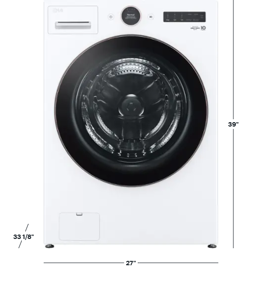 LG WM6500HWA 5.0 cu. ft. High-Efficiency Stackable Smart Front Load Washer with Steam and TurboWash 360 (2023) — image 2